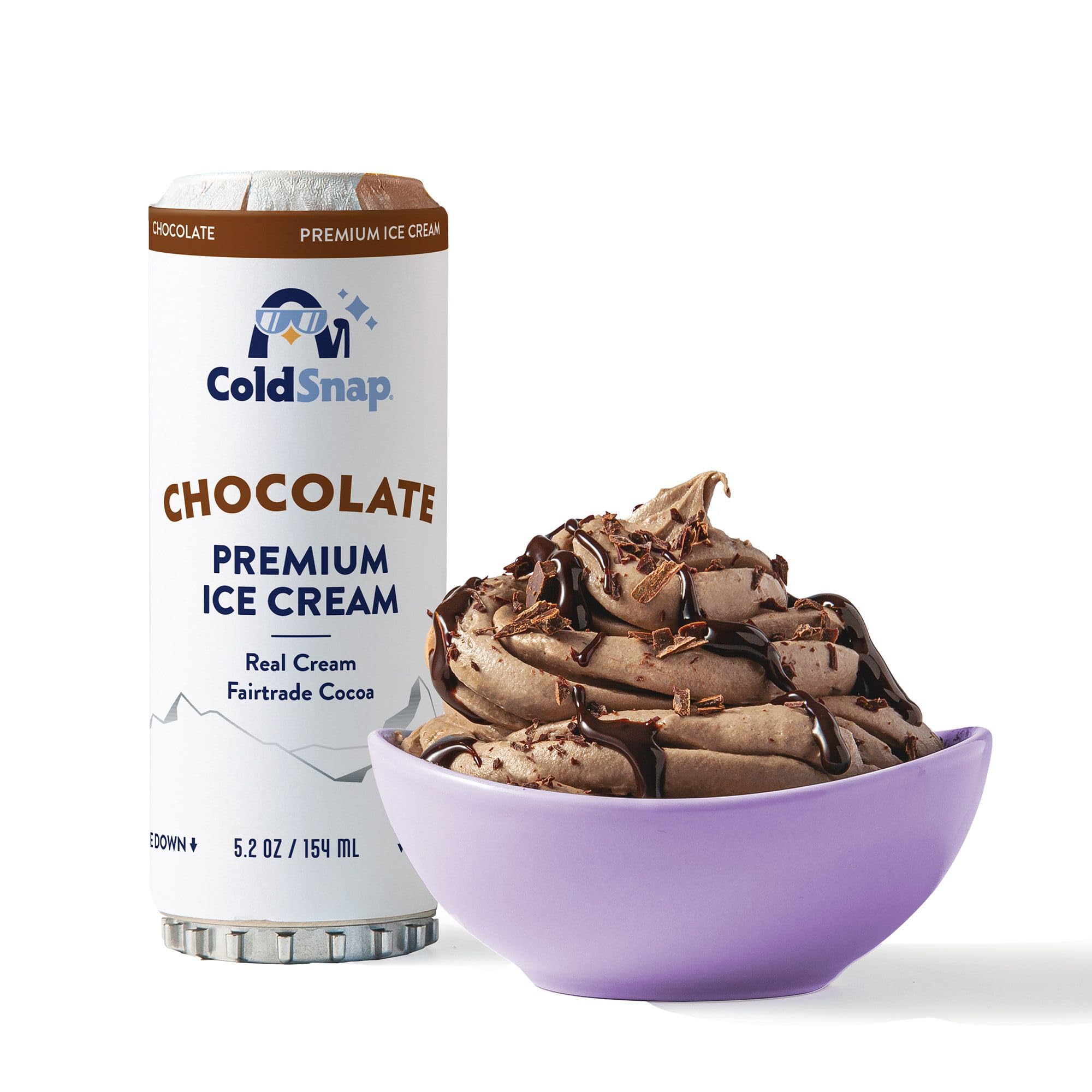 ColdSnap Chocolate Ice Cream Pods – Decadent, Single-Serve Chocolate Dessert Made in Minutes– Rich, Creamy Treat with Zero Prep – No Freezer Required, Convenient Anytime Indulgence – pack of 12 (COLDSNAP MACHINE REQUIRED)