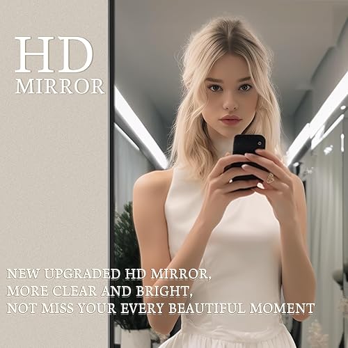 Miniatura 7 de Rowjut Espejo de suelo, espejo arqueado de longitud completa de 64 x 21 pulgadas, espejo de longitud completa, para colgar o apoyarse contra la