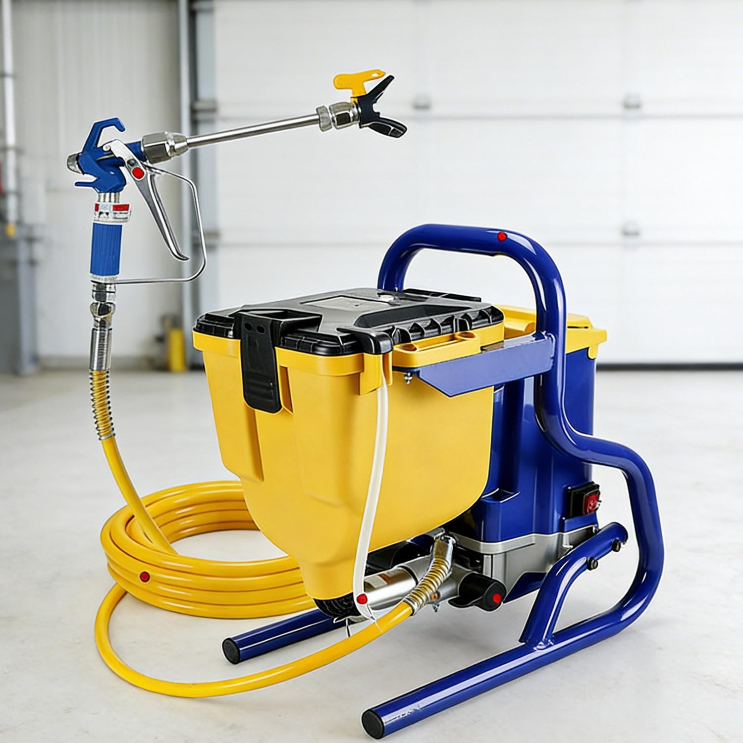 Pulverizador de Pintura eléctrico sin Aire de 850 W con depósito Grande de 4 L, pulverizador de Alta presión de 20 MPa para propietarios de viviendas y contratistas, fácil de Limpiar. 220V
