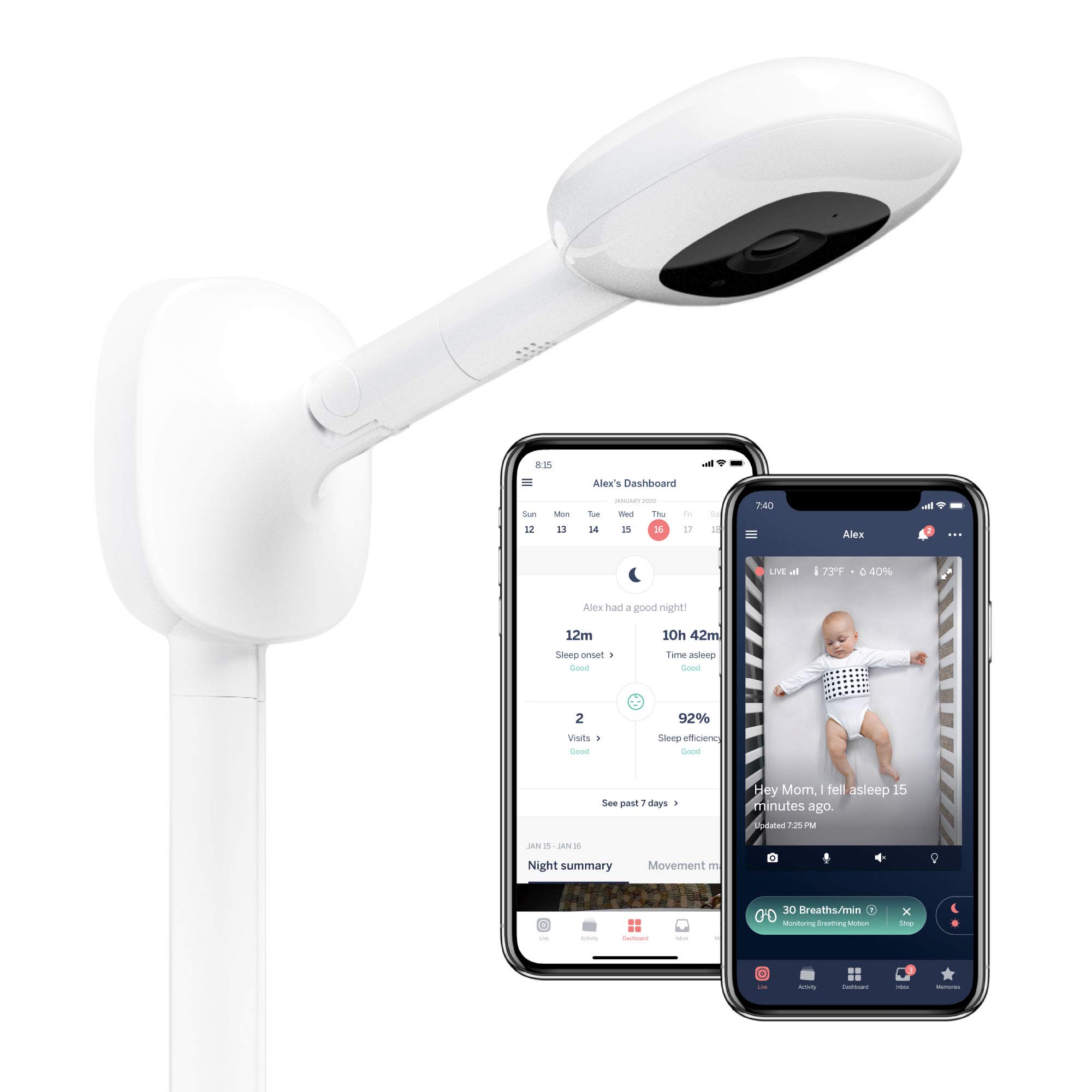 Buy Nanit Pro Smart Baby Monitor & Wall Mount 1080p Secure WiFi