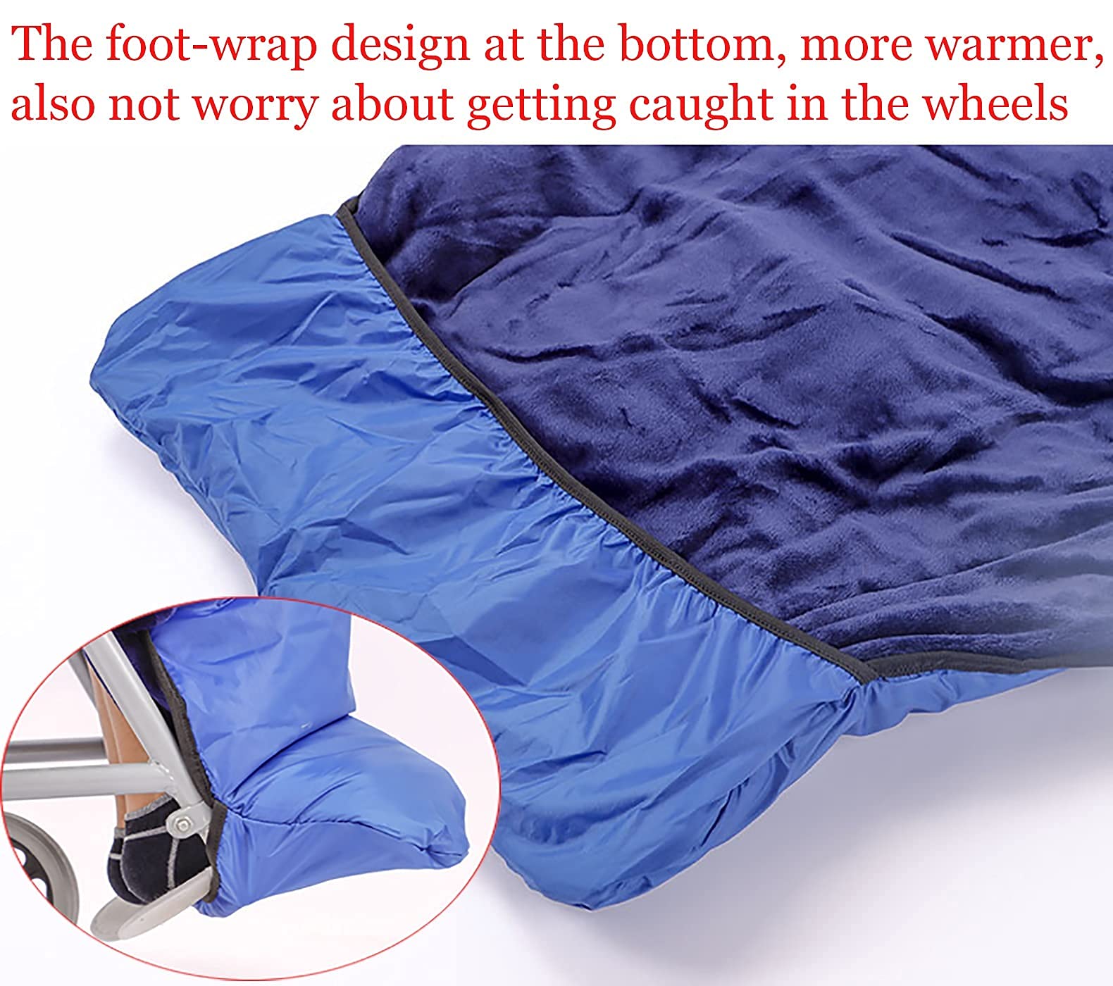 Manta para Silla de Ruedas para Calidez, Funda más cálida, Impermeable, a Prueba de Viento, para Adultos, acogedora Funda para Silla de Ruedas, para Cubiertas cálidas, piernas y pa