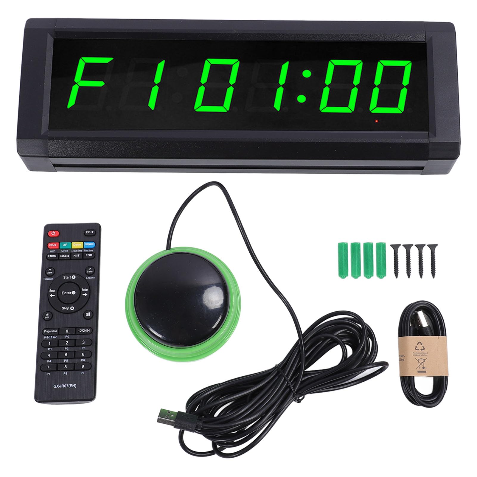 Orologio da Parete Digitale, Timer a 7 Colori Regolabili con (1,5
