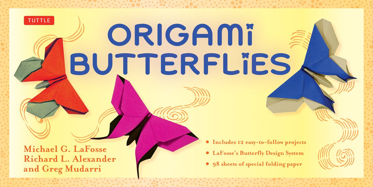 Origami Butterflies Kit /anglais: Kit Includes 2 Origami Books, 12 Fun Projects, 98 Origami Papers and Instructional DVD: Great for Both Kids and Adults