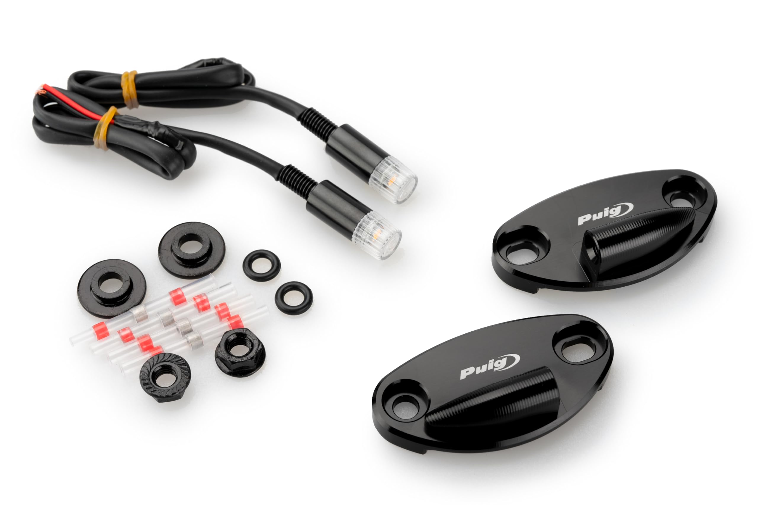 Puig 22041N Tapas Retrovisores con Intermitente Tab LED homologados, Negro