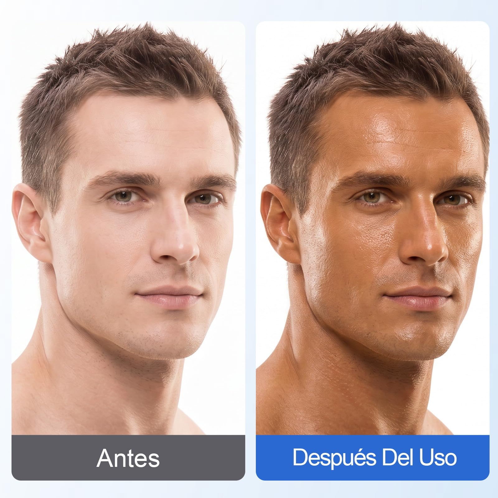 Aparatos bronceadores Lámpara bronceadora de 48 W para uso doméstico, solárium portátil con 338 LED, solárium facial plegable con protección ocular, bronceadora para rostro y cuerpo