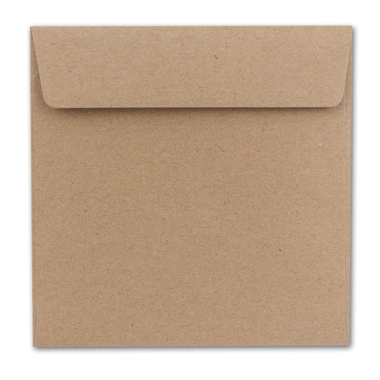 2000 Quadratische Brief-Umschläge Kraftpapier (Muskat Braun) - 15,5 x 15,5 cm - 100 g/m² Haftklebung stabile Kuverts ohne Fenster - von Ihrem Glüxx-Agent