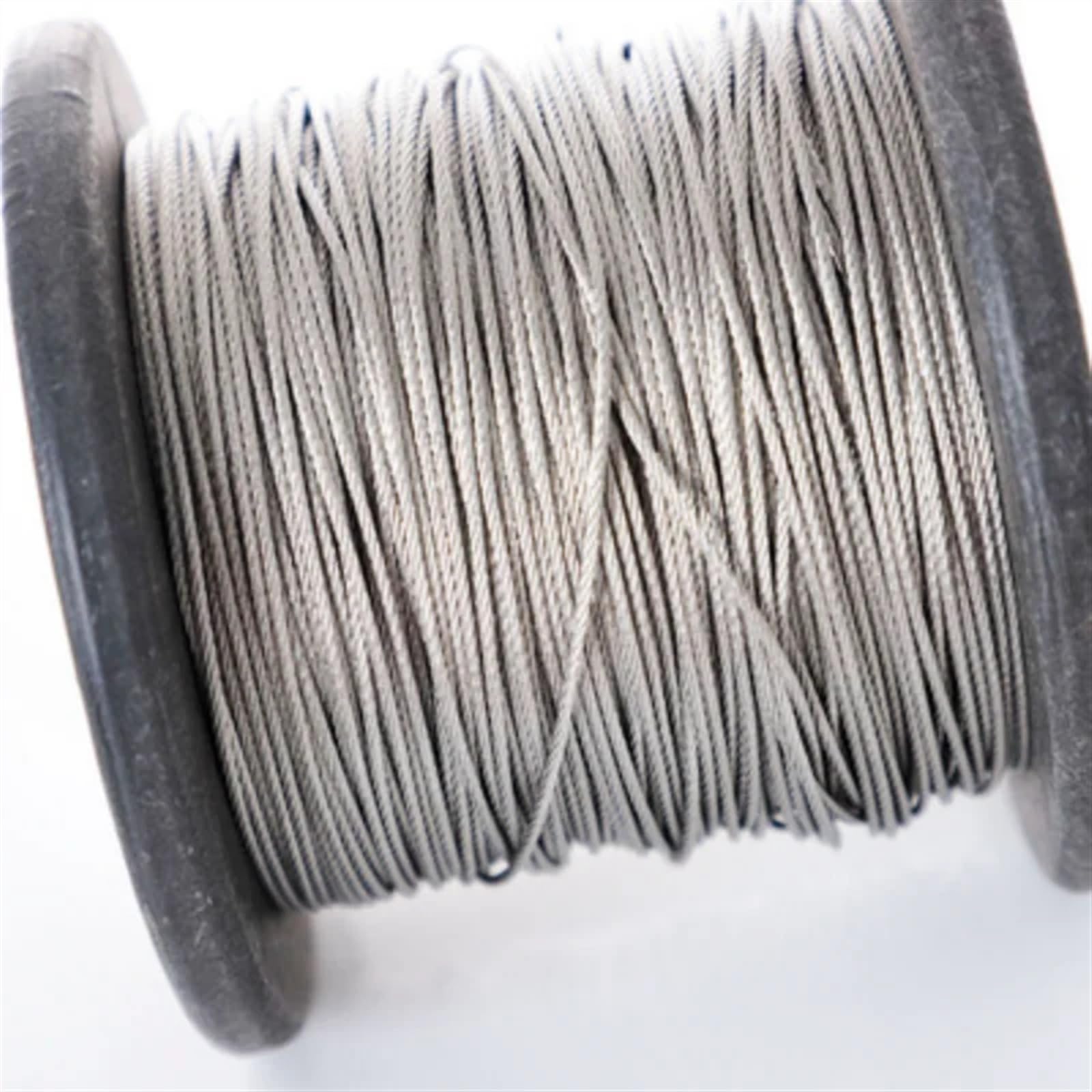 Cable Acero,Cuerda de Alambre Cable de Acero Flexible Recubierto de PVC de 50 Metros de 0,5 a 3,0 mm, Cuerda de Alambre Blanda, tendedero de Acero Inoxidable Transparente(3.0mm)