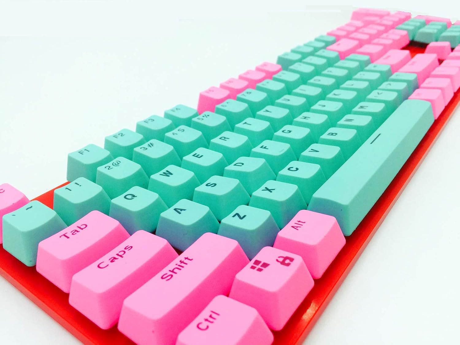 Generic 104 Keys Miami PBT Backlit Keycap Key caps ANSI Layout OEM Profile for Cherry MX Mechanical Keyboard