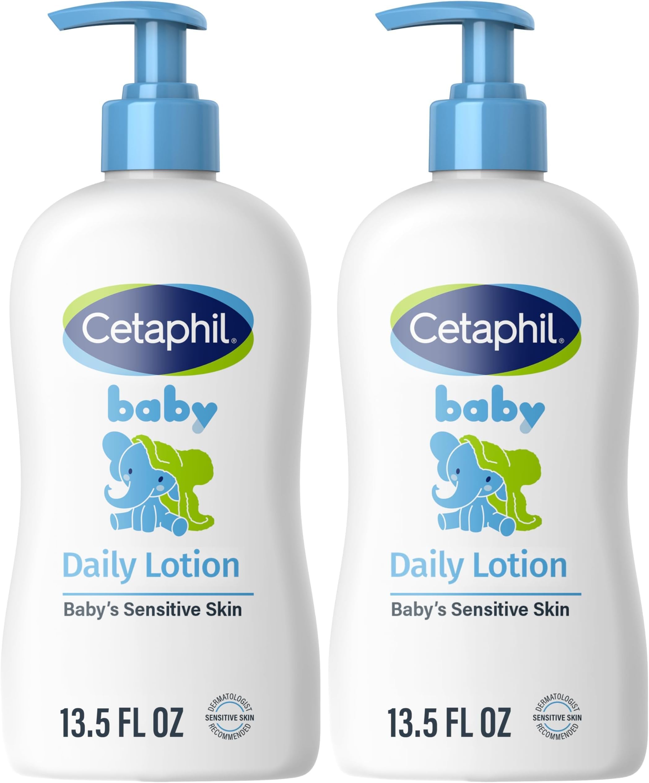 Baby Daily Lotion with Organic Calendula |Vitamin E | Sweet Almond & Sunflower Oils |13.5 Fl. Oz (Pack of 2)