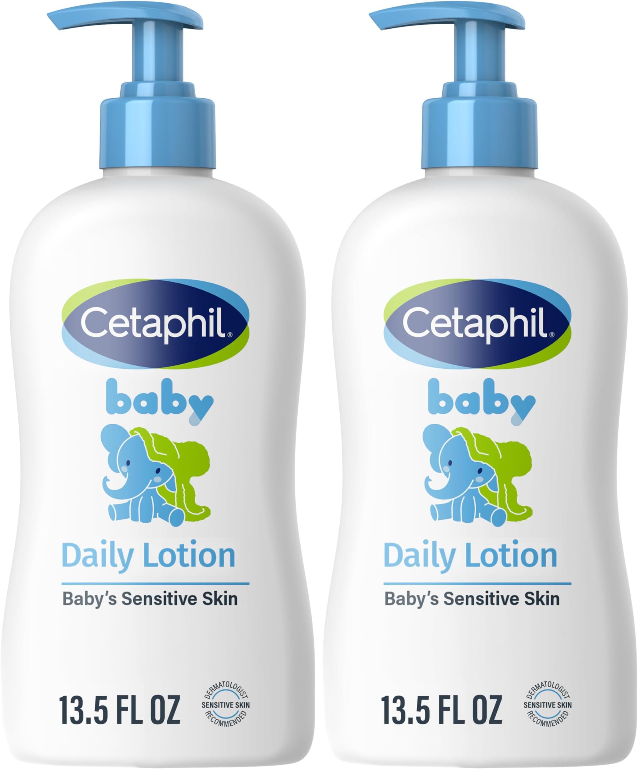 Baby Daily Lotion with Organic Calendula |Vitamin E | Sweet Almond & Sunflower Oils |13.5 Fl. Oz (Pack of 2)