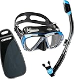 High Performance Snorkeling Kit - Adult Diving Mask and Snorkel - Big Eyes & Supernova Dry- Designed in Italy