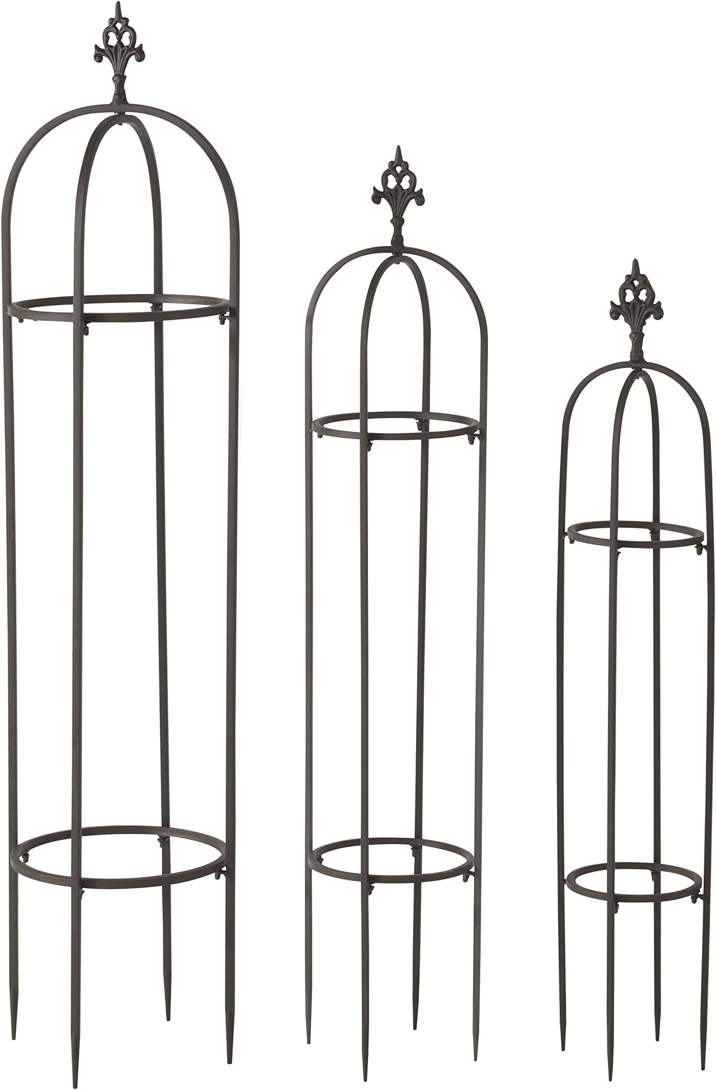 Set of 3"Chedworth" Garden Obelisks for Climbing Plant Support