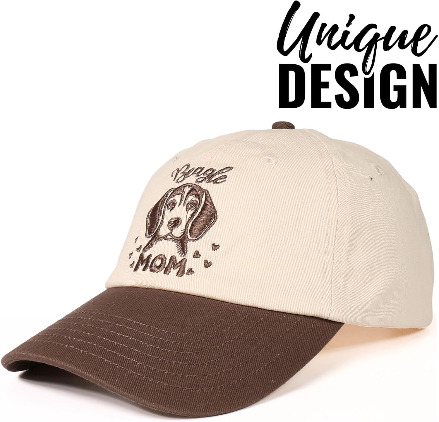 InnoBeta Beagle Gifts for Women, Beagle Hat, Funny Adjustable Embroidered Dog Lover Baseball Cap for Women - Image 3