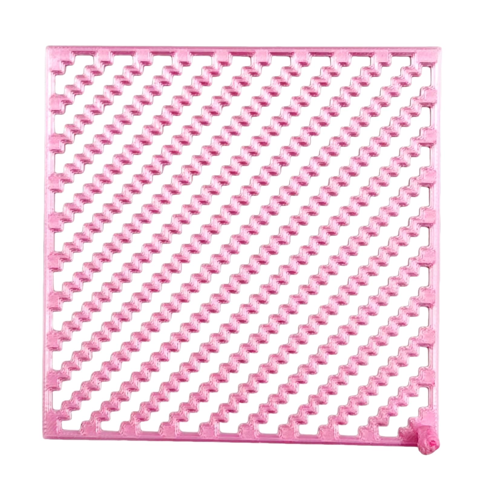 DIY Diamonds Art Alignment Painting Rulers Reusable Cross Stitch Craft Accessories Multi-Purpose Stepped Grid Positioning Ruler Visual Grid Guidance (Peach Pink)