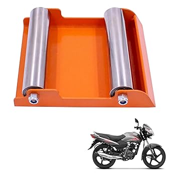 Asryd Portable Wheel Roller for Bike Tyre, Chain Cleaning & Lubricating 160Kg Weight Capacity for TVS Sport (Pack of 1Pcs)