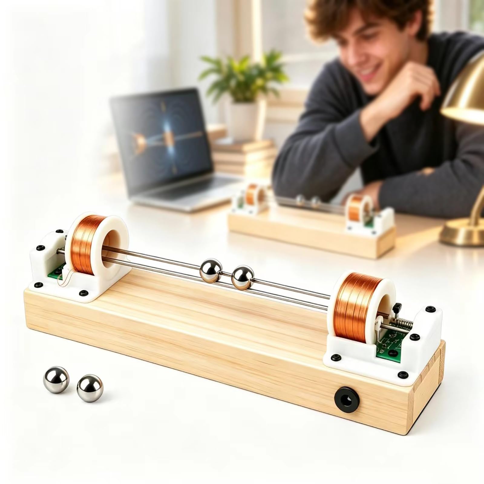 Modell Eines Perpetuum Mobile Zum Selberbauen, Holzsockel