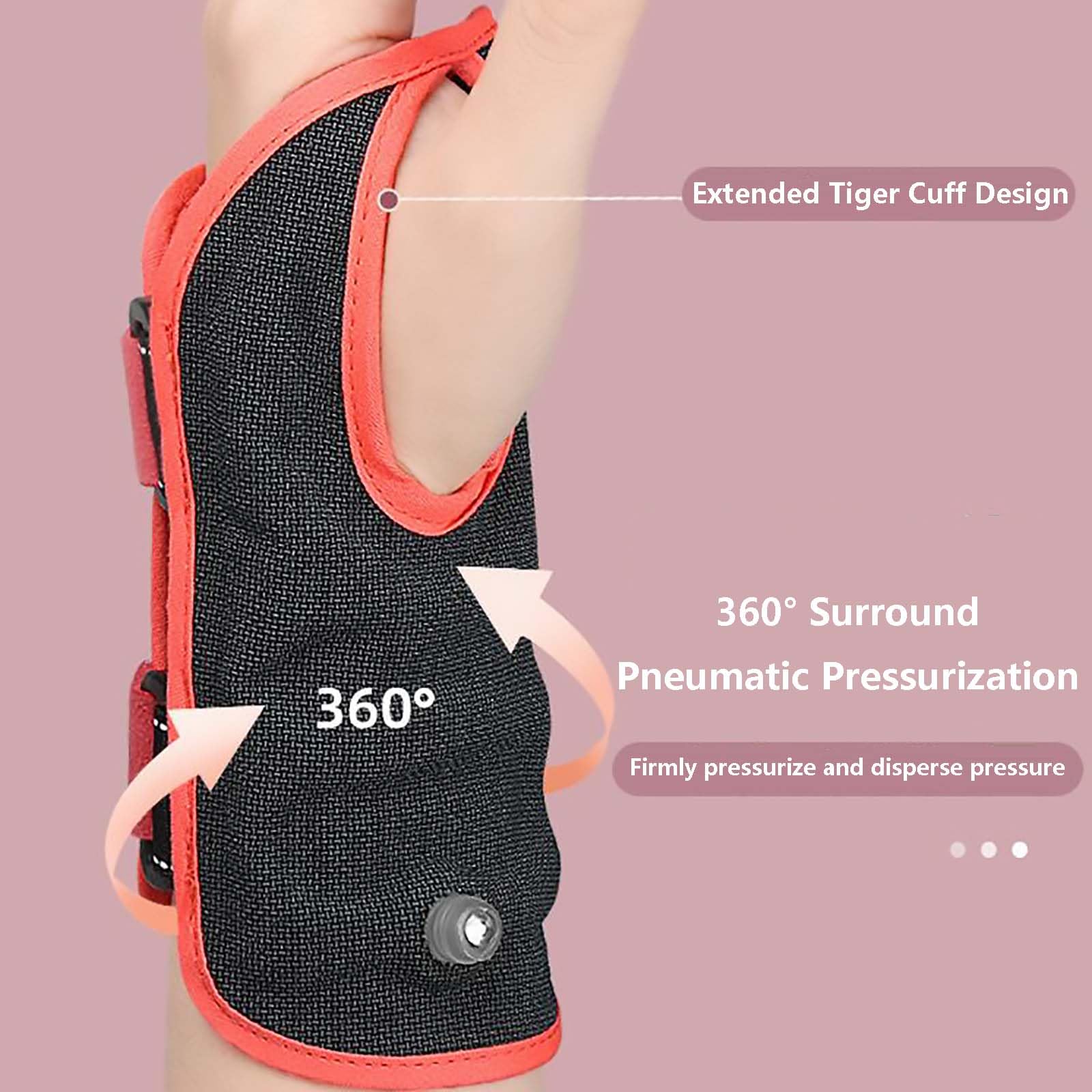 Muñequera Compresión, Muñequera Férula Mano, para Dolor, Quiste Ganglionar, Túnel Carpiano, Artritis, Tendinitis, Estabilizador Brazo para Hombres y Mujeres (Negro),Right Hand