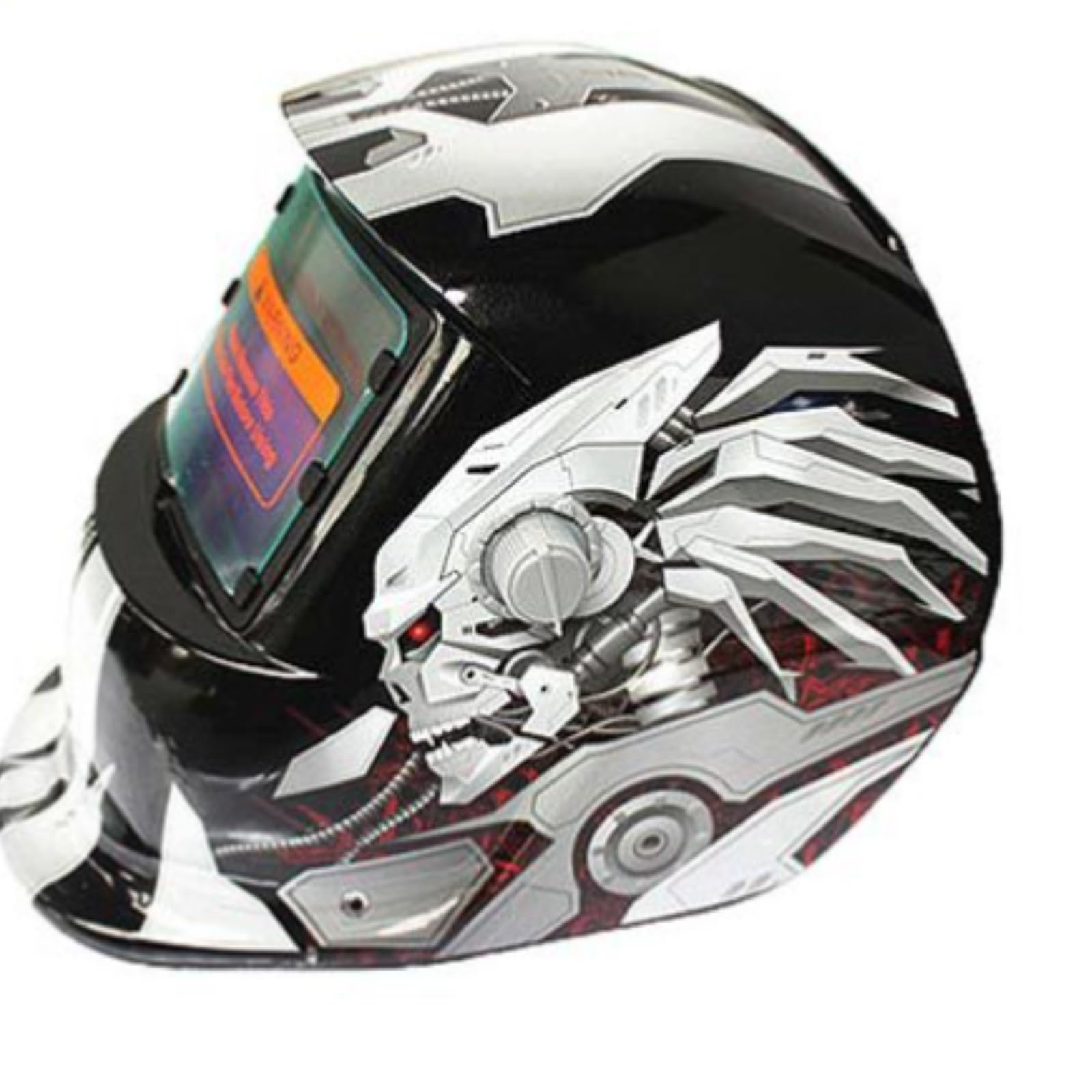 Mascara de Soldar,Careta Soldar Máscara de soldadura con oscurecimiento automático solar montada en la cabeza Calcomanía for máscara Casco