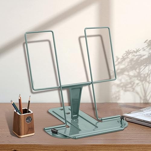 Miniatura 8 de Soporte para libros de lectura, soporte ajustable para libros, soporte para documentos, soporte de escritura resistente para recetas, libros de