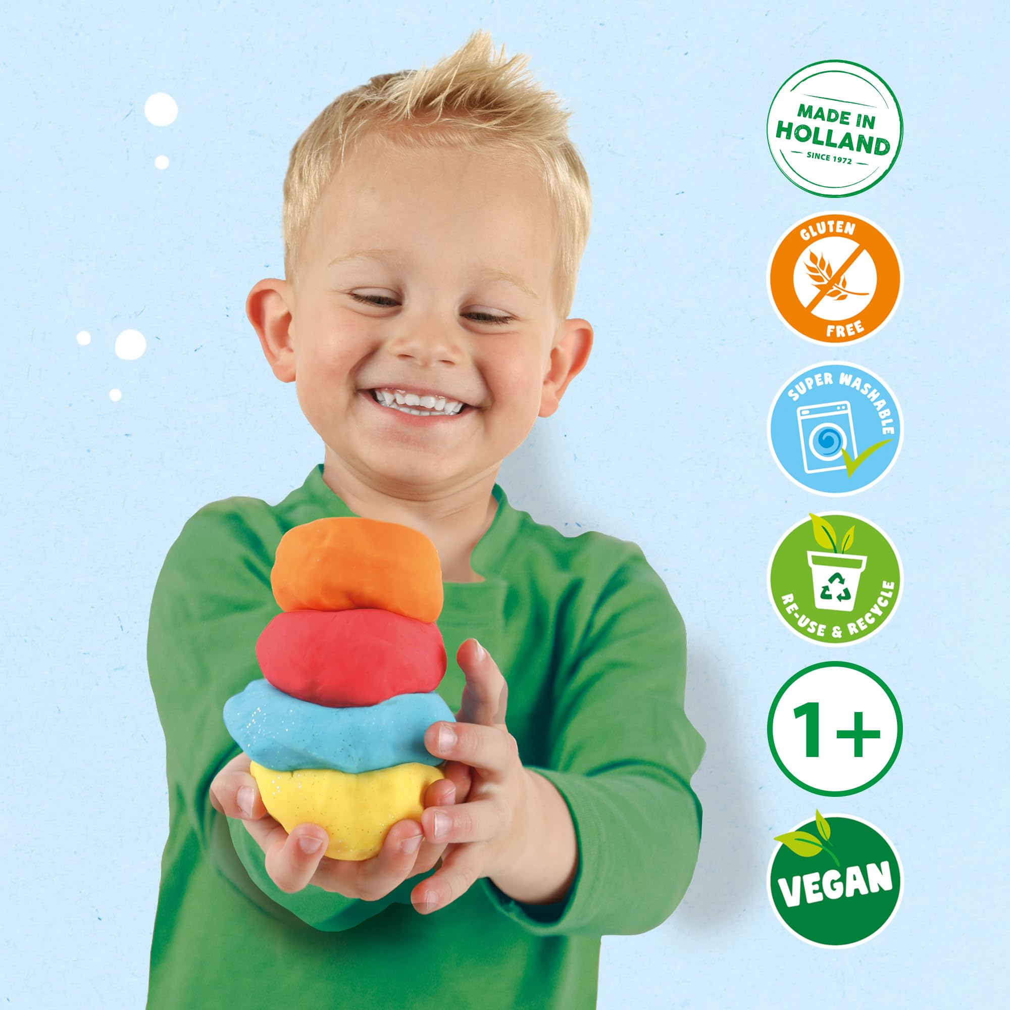 SES Creative 00516 Feel Good Dough-Glow (4 x 90 gr), różne