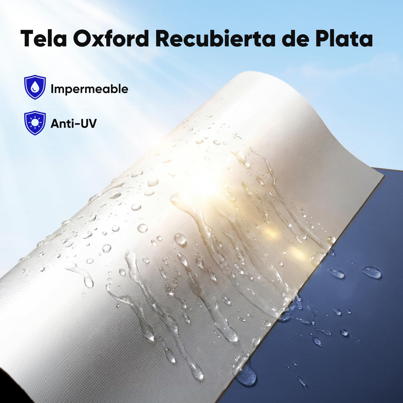 Quictent Carpa Plegable 3x3m con 3 Paredes Laterales Extraíbles, Tienda de Toldo con Cerradura Central, Refugio Portátil para Fiestas de Jardín y Camping, Azul Oscuro