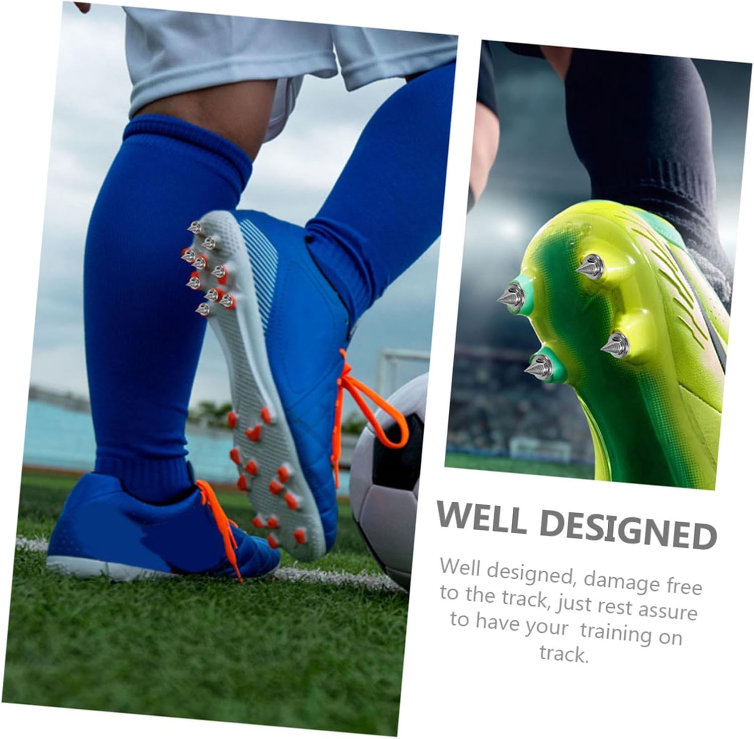 Sprint Spike Shoes Nails for Track and Golf Stainless Steel Nails Lightweight and Elastic Easy to Install and Remove