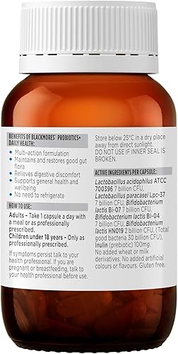 Miniatura 3 de Blackmores Probióticos+Salud Diaria30 Cápsulas