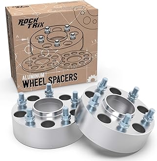 RockTrix 2pcs 1.5 inch Hubcentric 5x4.5 Wheel Spacers (71.5mm bore, 1/2x20 Studs) Compatible with Jeep Cherokee XJ Grand Cherokee ZJ Wrangler YJ TJ Liberty KJ KK (38mm 5x114.3)