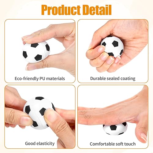 Miniatura 3 de Paquete de 20 pelotas de fútbol pequeñas de espuma, minipelotas de fútbol, regalos de fiesta, bolsas de regalos de fútbol, bolsas de regalos de