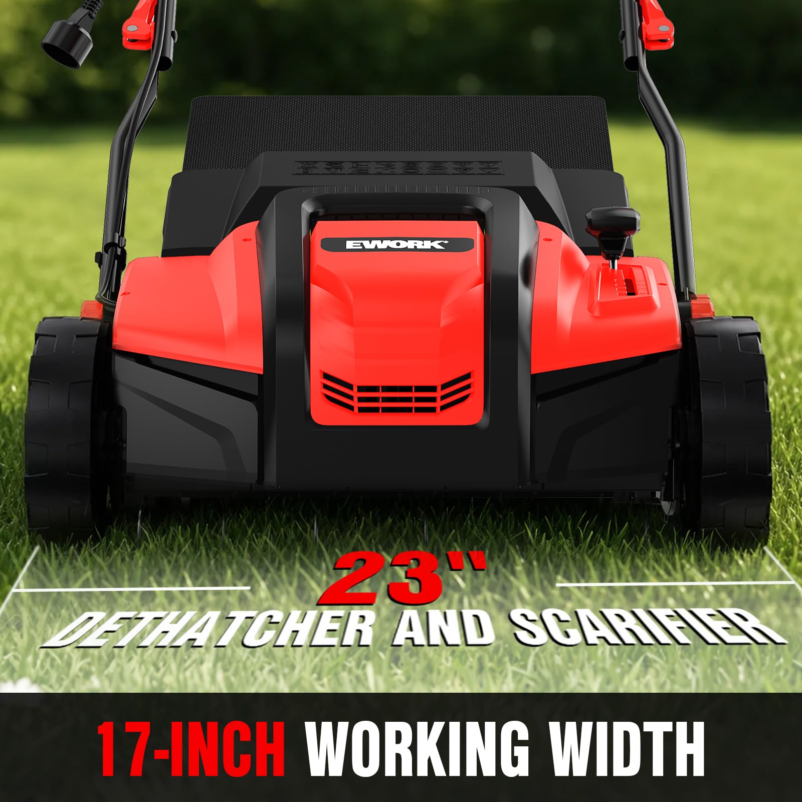 EWORK Electric Dethatcher - Lush Lawn Guaranteed -2