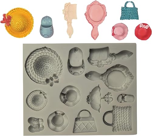 Miniatura 3 de Mini molde de silicona para decoración de pasteles pasta de goma de azúcar galletas de chocolate polímero de resina