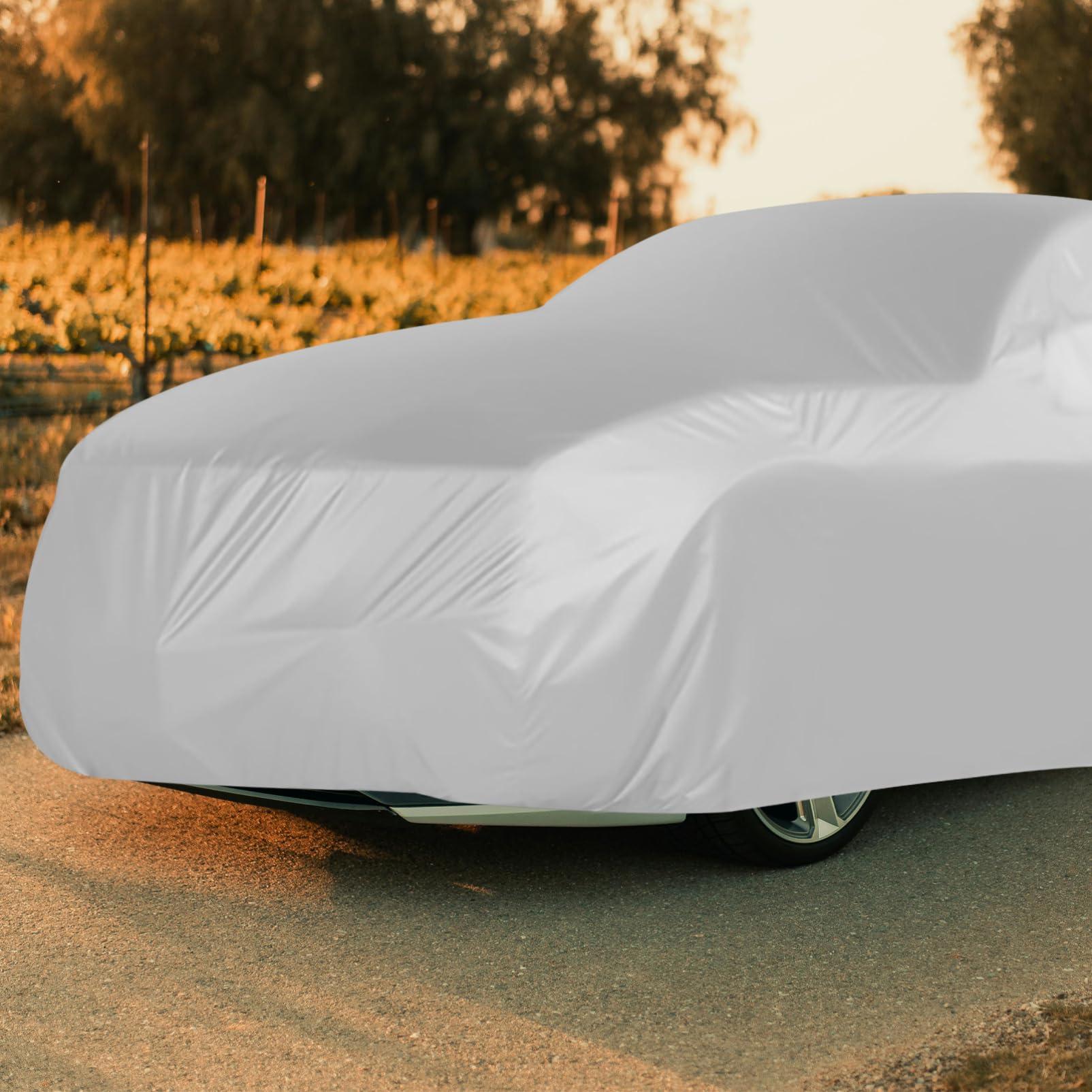 Mobestech Copriauto per Esterno, Copertura Antipioggia e Anti-uv in Peva, Isola dal Calore, Adatta All'auto, Protezione Completa per Parcheggio All'aperto