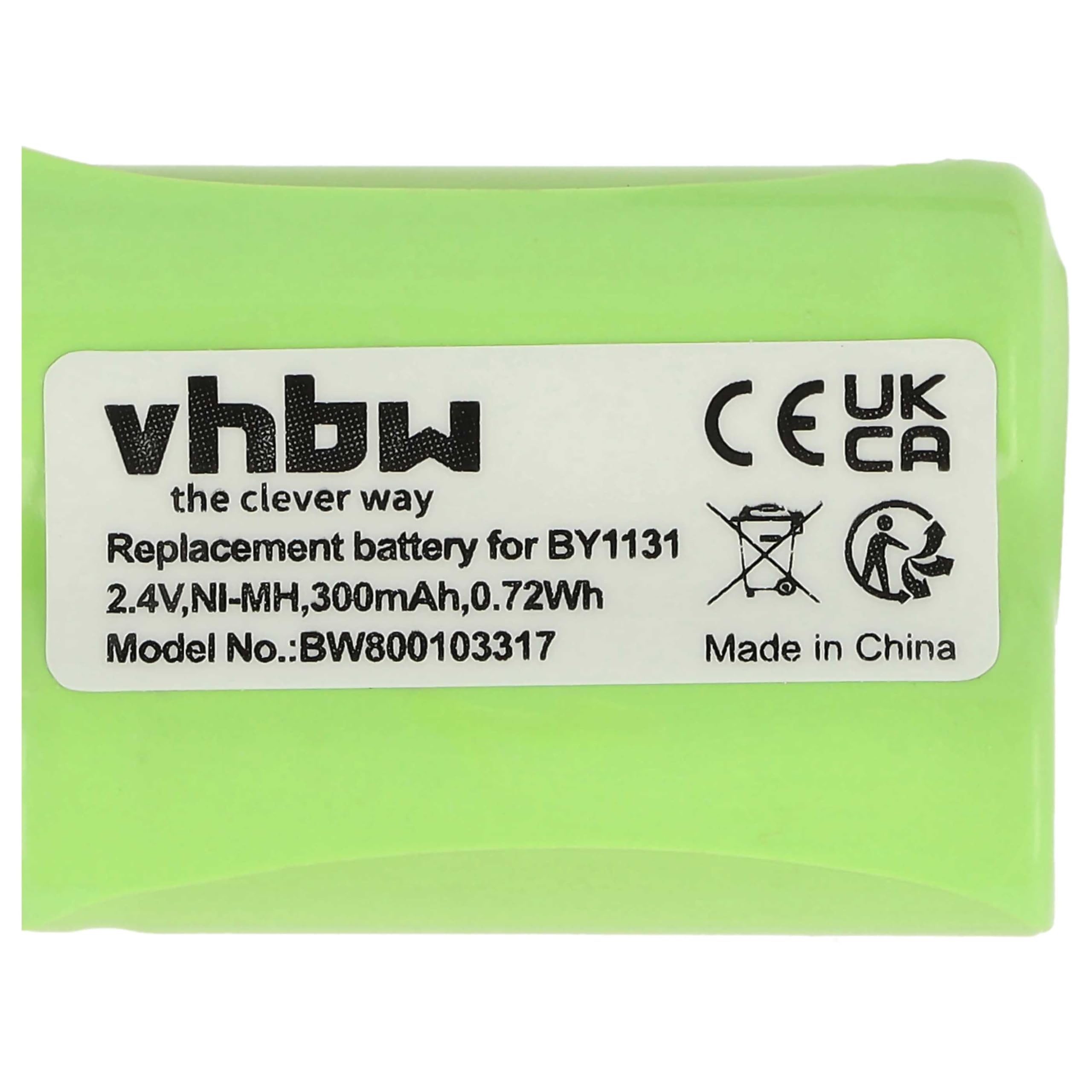 vhbw batteria compatibile con Motorola MBP16, MBP16/2 babyphone (300mAh, 2,4V, NiMH)