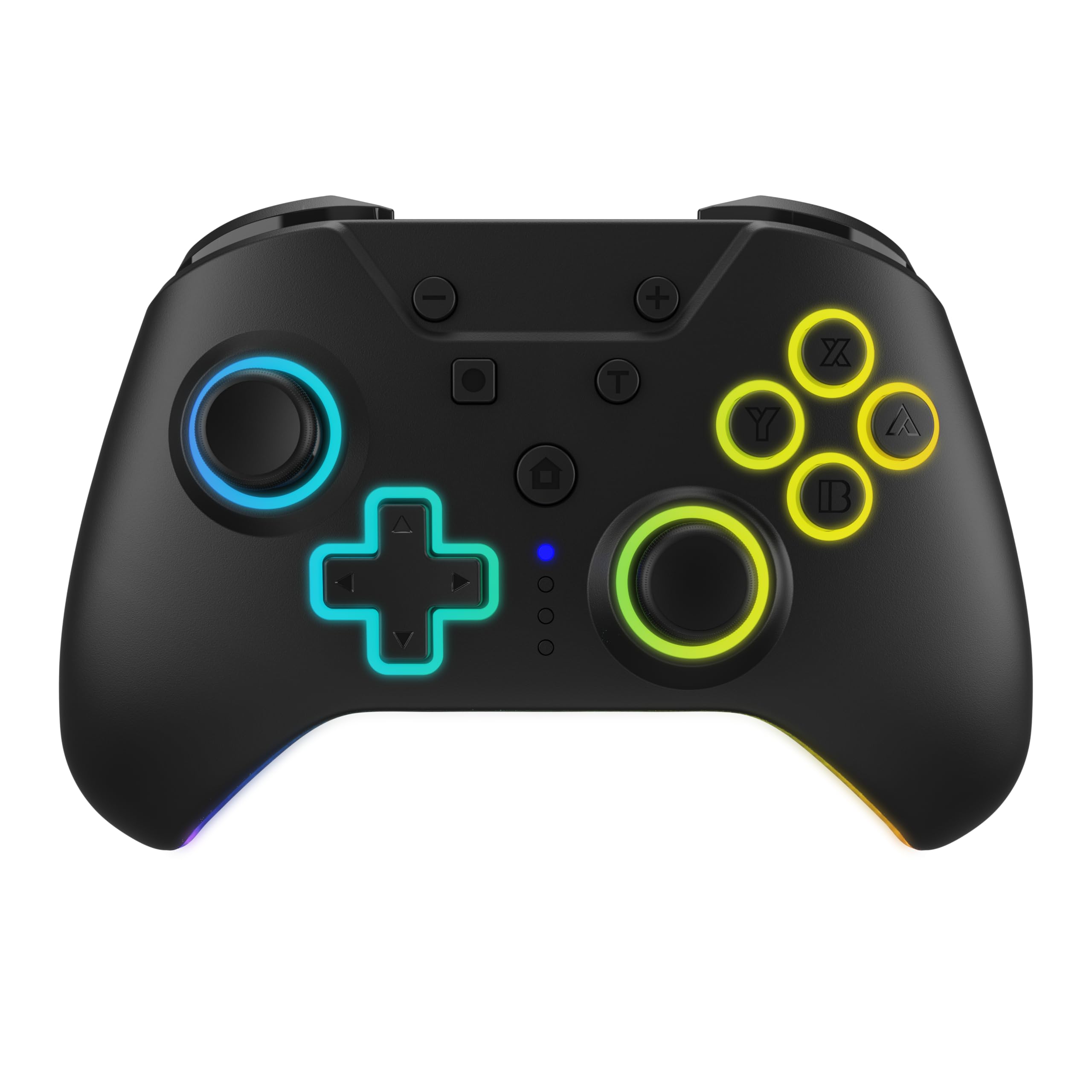 Armor 3 NuRival Wireless RGB LED Game Controller For Nintendo Switch® Hall Effect Sticks OLED/Switch® - Black