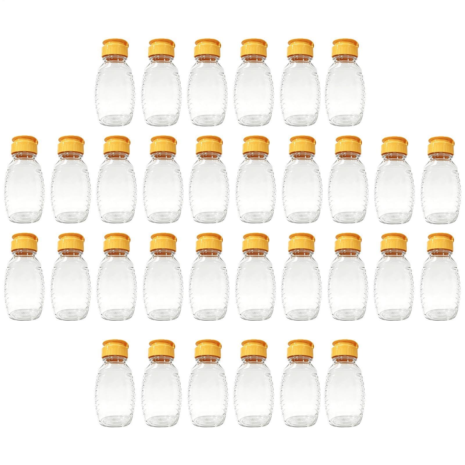 Bouteille souple à miel 32 distributeurs vides transparents rechargeables