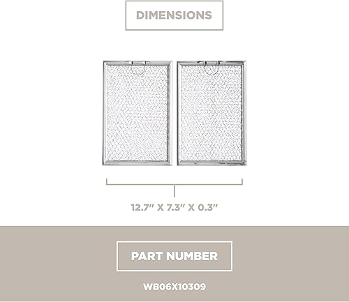 Miniatura 5 de GE Appliances WB06X10309 - Filtro de grasa para microondas