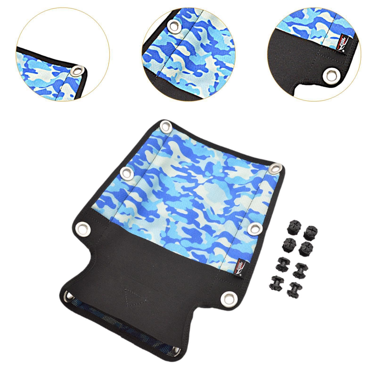 Almohadilla para Placa de Buceo, Soporte de Espalda Suave y Duradero con 8 Tornillos, Accesorios para Equipos de Buceo técnico, buceadores Profesionales y recreativos.