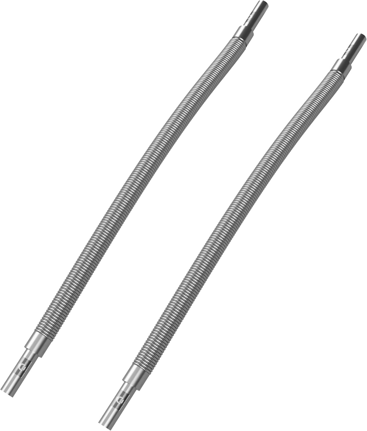 1/4" OD tube weldable end, small Size Bellow Hose fit swagelok Compression Fittings (tube ending = 1/4", end to end length = 1 foot / 1ft, Pack of 2pcs)