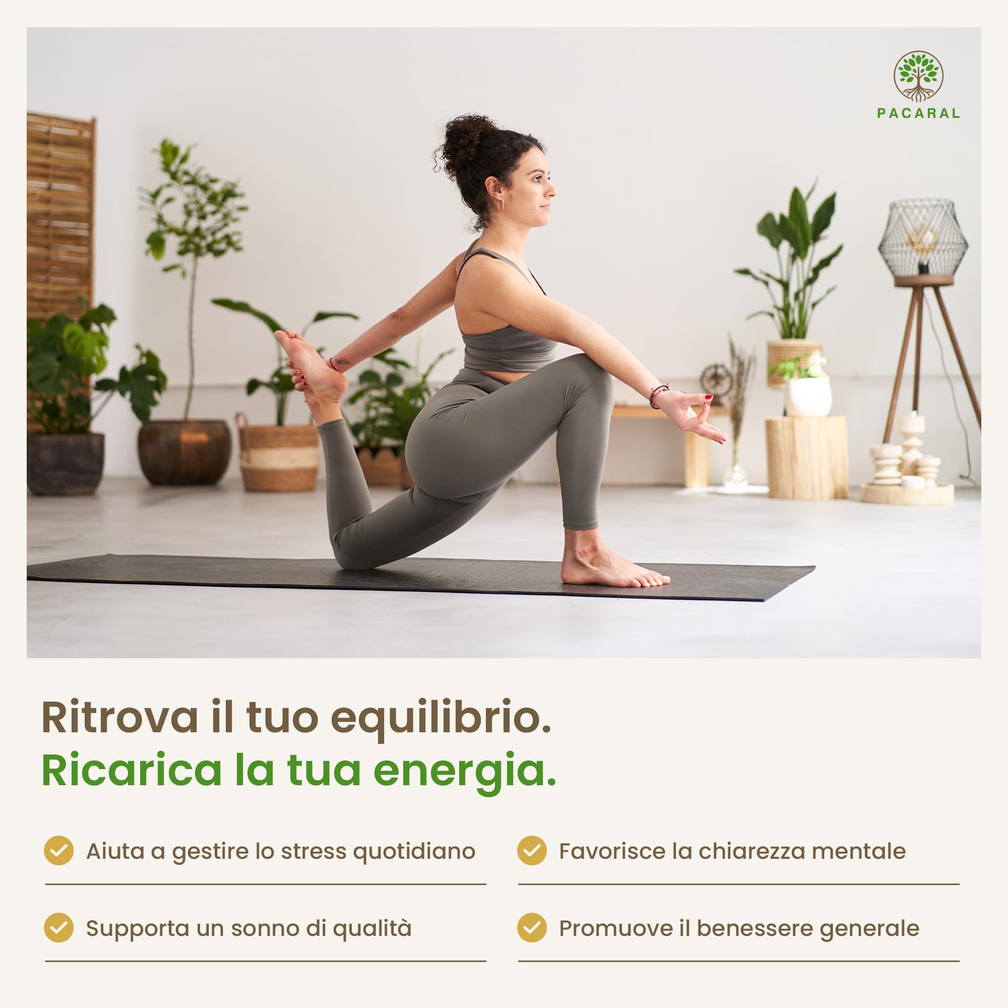 Ashwagandha KSM-66 Alto Dosaggio Pura - 180 Capsule Vegane fino a 6 Mesi di Scorta, Integratore 5% Withanolidi – Stress, Sonno, Benessere, Withania Somnifera - Prodotto in Italia PACARAL