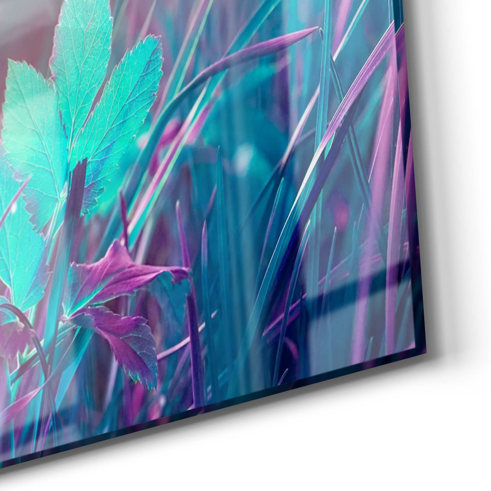 Tableau Bois Avec Impression UV – Diamètre 50 Cm – Motif Prairie – Décoration Murale Naturelle – Certifié FSC