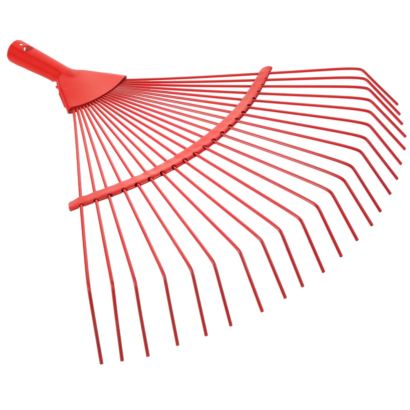 SOIMISS Metallrechen für Gartenarbeit Rechen für Rasenflächen Laubbesen Bodenlockerungsrechen Tragbarer Gartengerät mit Ergonomischem Griff Zufällige Farbe