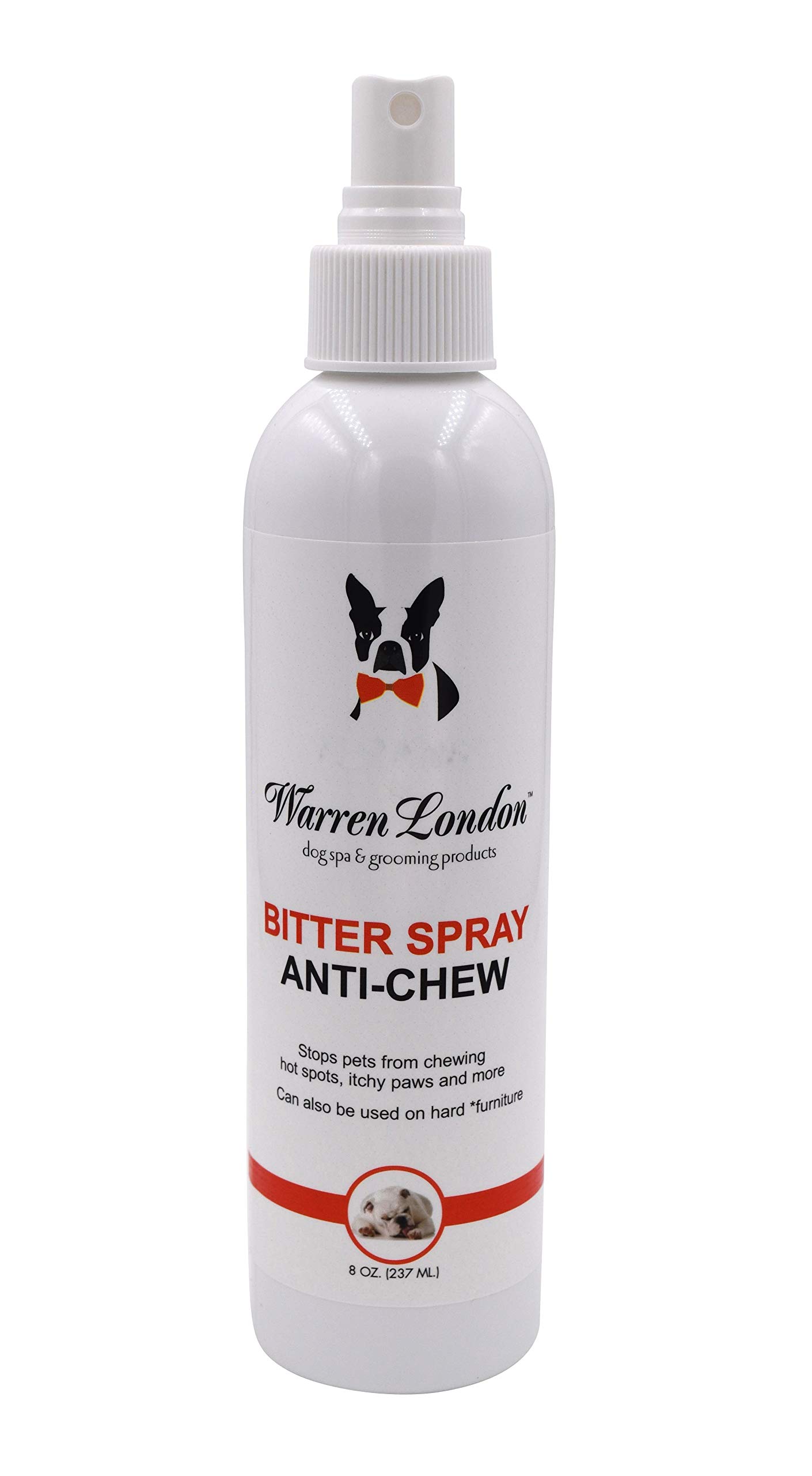 Warren London Bitter Spray Anti Chew- for Pet Chewing on Hot Spots, Furniture, etc Made USA- 8oz