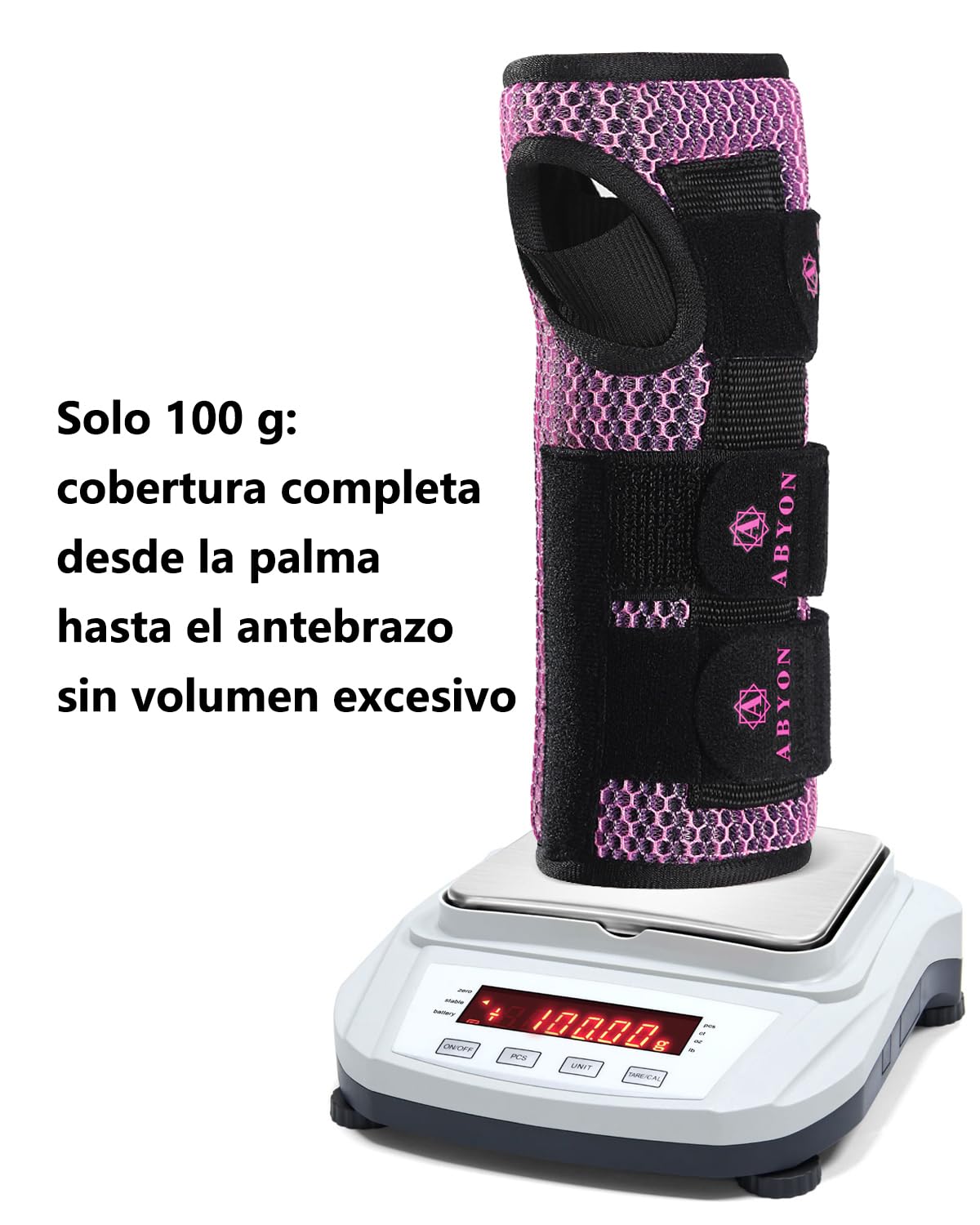 ABYON férula de muñeca para túnel carpiano – Soporte nocturno para alivio del dolor, tendinitis, artritis y esguinces. Ligera, transpirable y acolchada, apta para hombres y mujeres