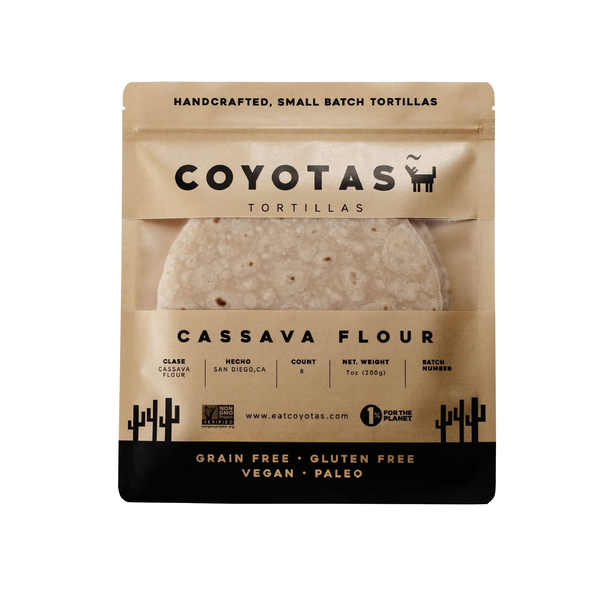 Buy COYOTAS Tortillas I 4 Simple Ingredients I Grain and Gluten Free