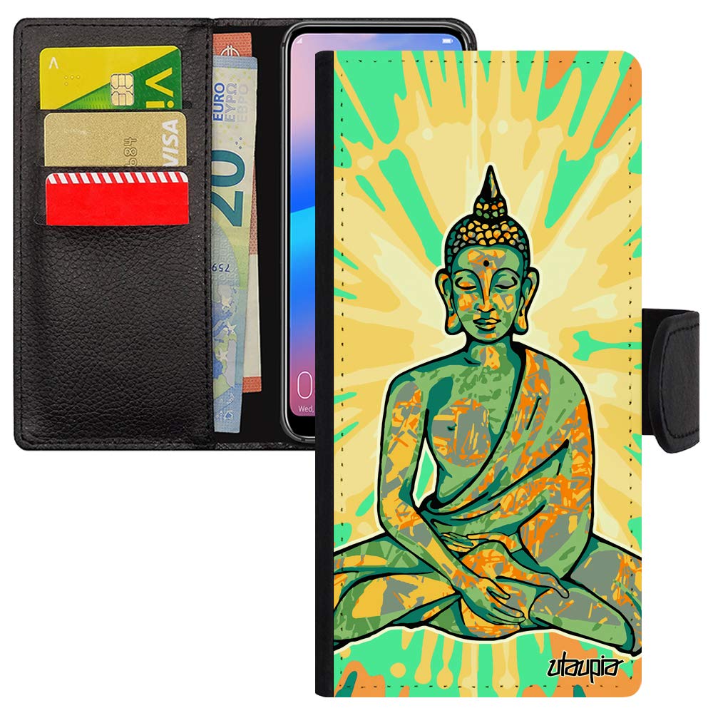 Coque Redmi Note 8 Pro Bouddha étui protection flip case Xiaomi