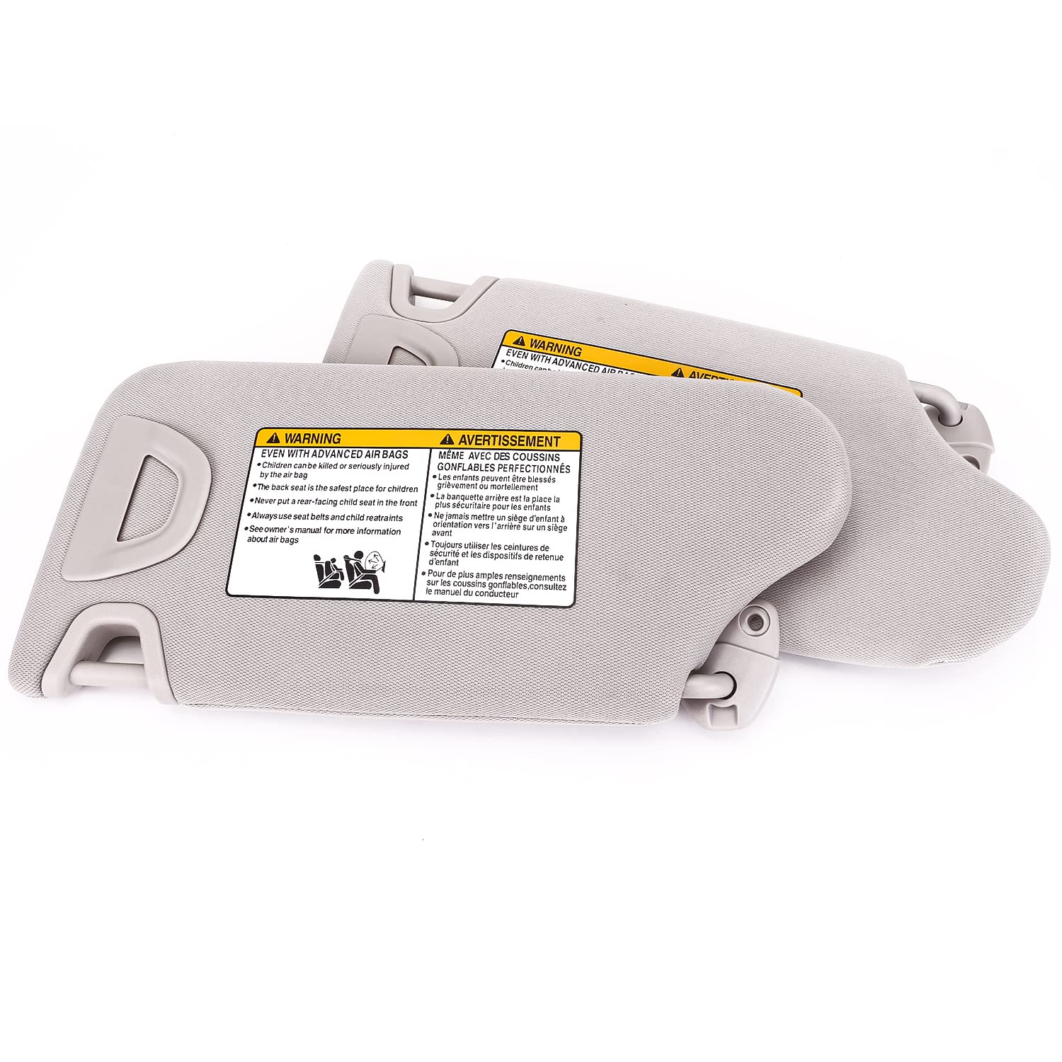 Sun Visor 96401-3TA2A 96400-3TA2A with Mirror and Vanity Light Gray Compatible with Nissan Altima 2013-2018