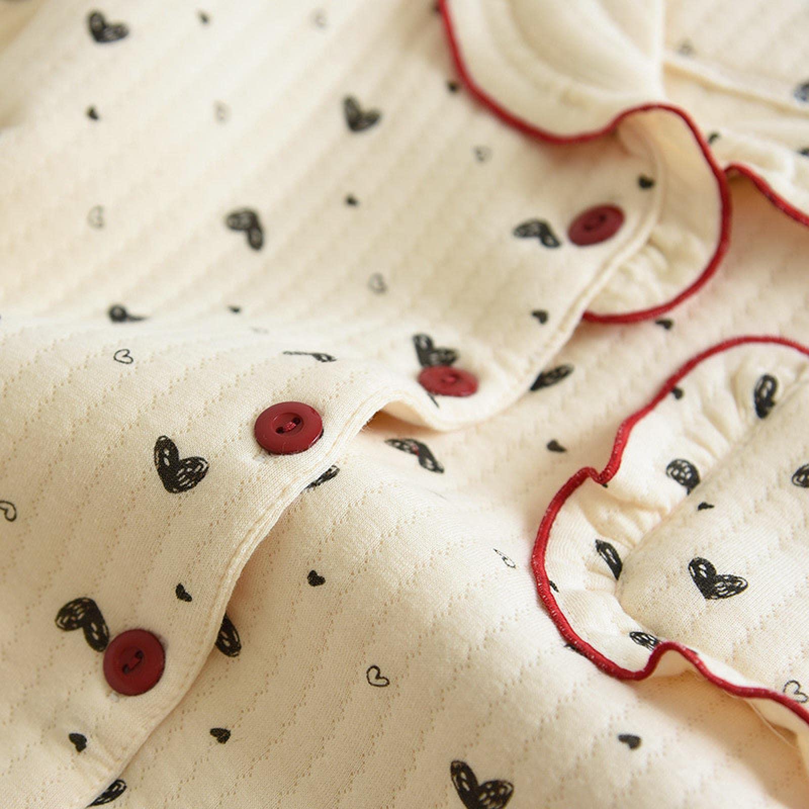 Un Pijama Cómodo Pijamas De Mujer Pijamas De Mujer Pijamas De Algodón Conjuntos De Pijamas De Mujer Invierno Manténgase Abrigado Manga Larga Dulce Pijama,Yellow-XL