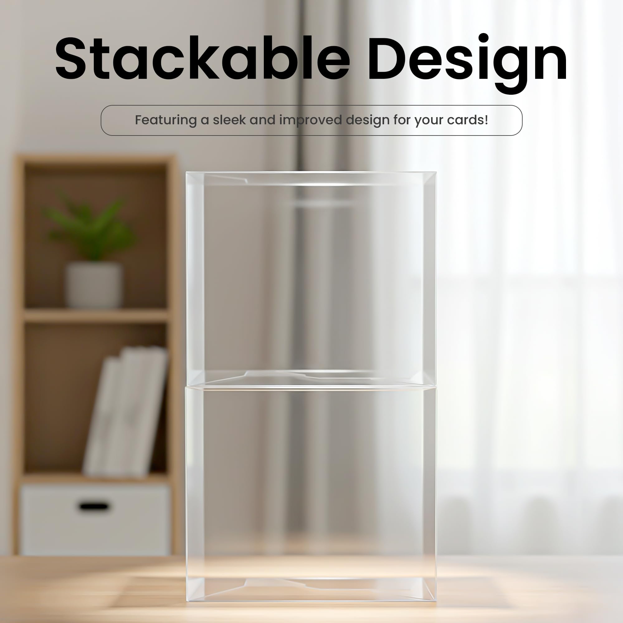 Transparente PET-Schutzhülle, kompatibel mit Elite Trainer Box (ETB) - 0,5 mm starre Kunststoff-Displayhülle für versiegelte Sammelkarten-Boxen (70)