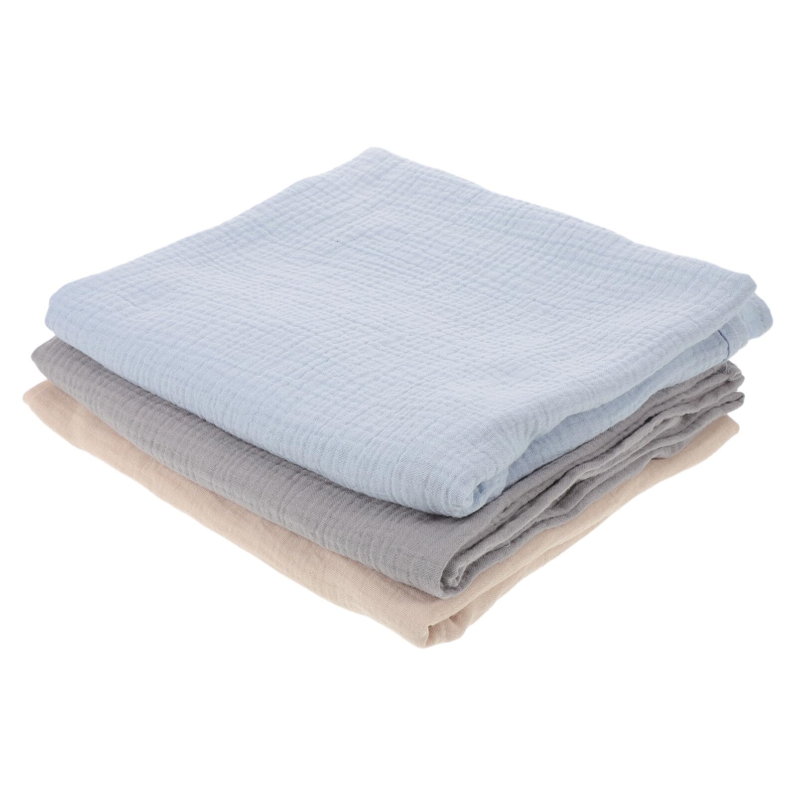 HANABASS 3piezas Manta Envolvente para Recién Nacidos de Muselina Envoltura Transpirable Unisex Dormir Guardería