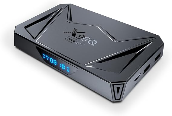 Android 14.0 X96Q Pro+ H728 Octa-core ARM Cortex A55 4GB DDR3 RAM 64GB ROM 8K Support 2.4G/5.8G Dual WiFi 6 BT5.0 USB 3.0
